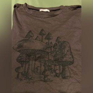 Brown mushroom shirt